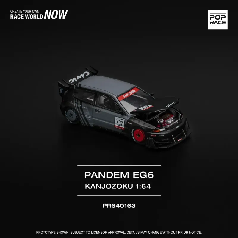 Pop Race Honda Civic EG6 Kanjozoku  #PR64-163