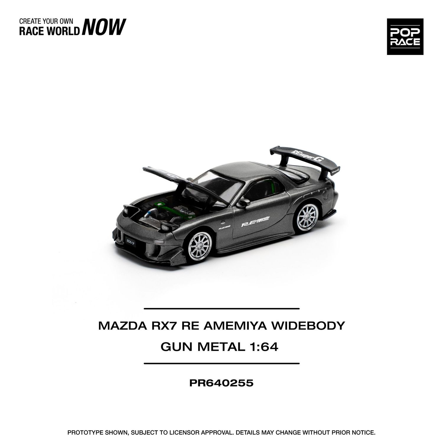 Pop Race Mazda RX7 RE Amemia #PR64-255