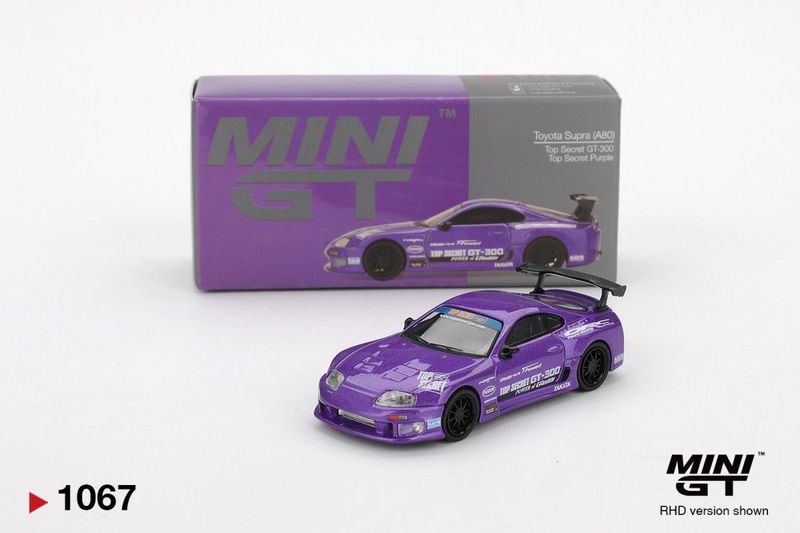 Mini GT Toyota Supra A80 Top Secret Lila #MGT1067 Mini GT Toyota Supra A80 Top Secret Lila #MGT1067