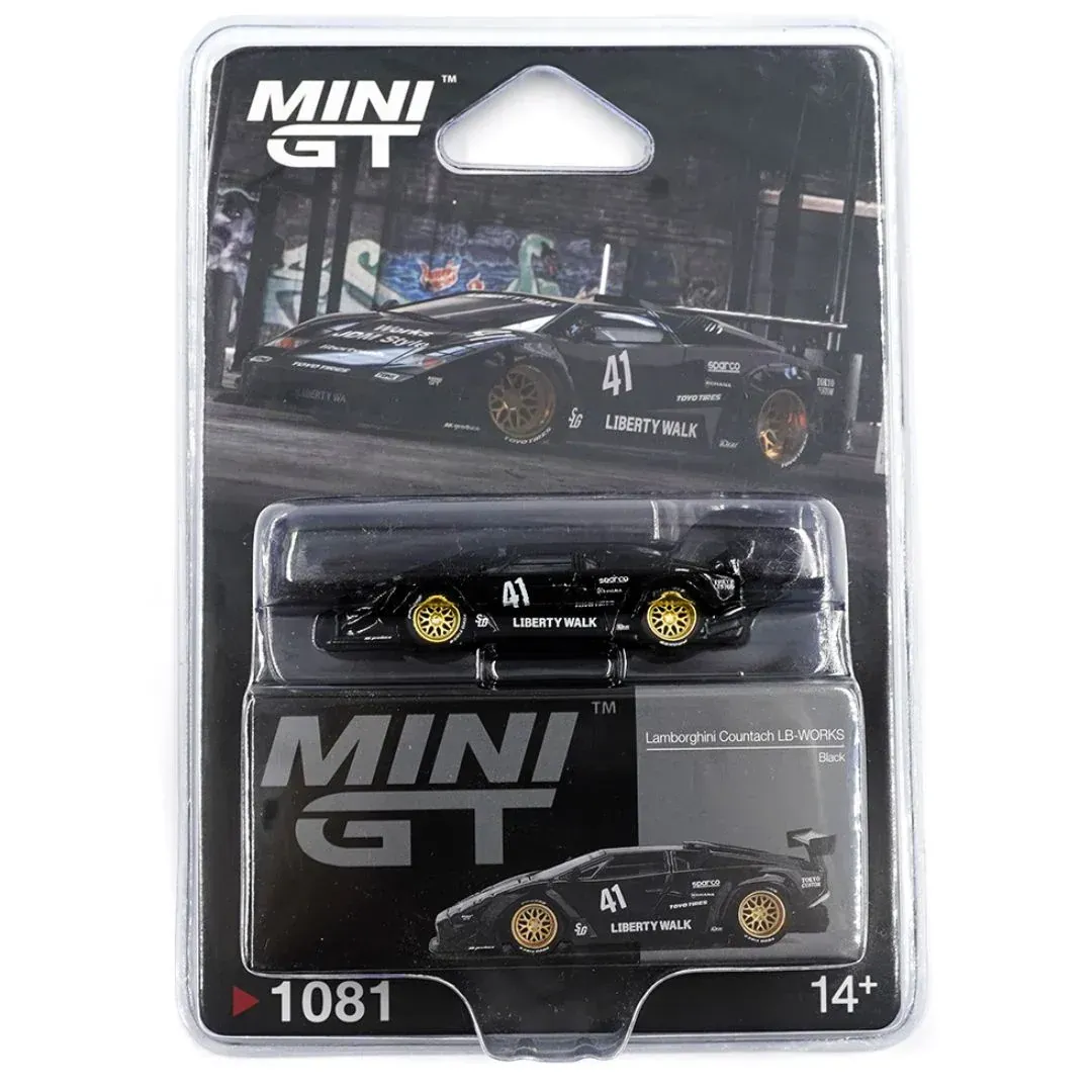 Mini GT Lamborghini Countach LB-Works Black Blisterversion #MGT1081