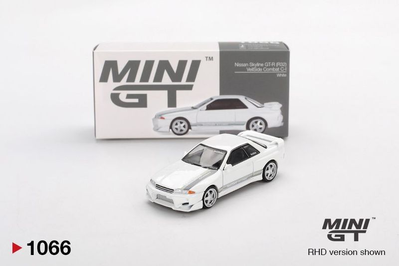 Mini GT Nissan Skyline GT-R R32 Veilside White #MGT1066 Mini GT Nissan Skyline GT-R R32 Veilside White #MGT1066