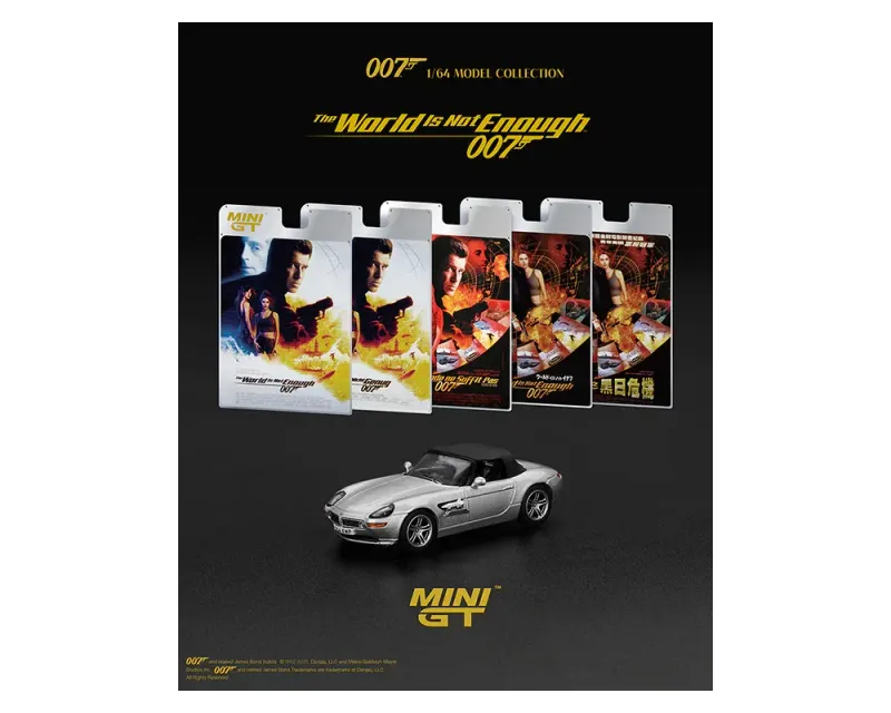 Mini GT BMW Z8 James Bond 007 Blister Deutsch #MGT906-007G Mini GT BMW Z8 James Bond 007 Blister Deutsch #MGT906-007G