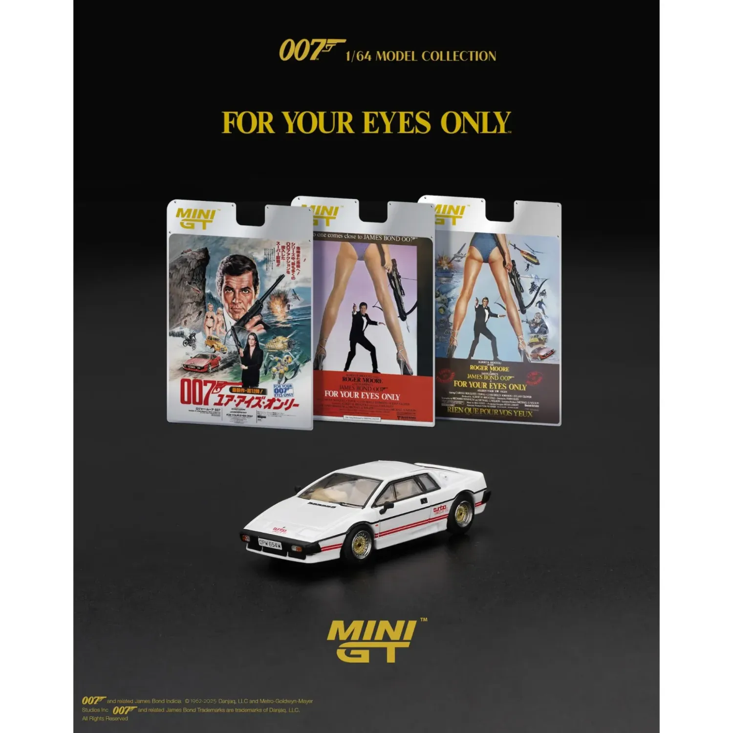Mini GT Lotus Esprit Turbo James Bond 007 Blister Frankreich #MGT907-007F