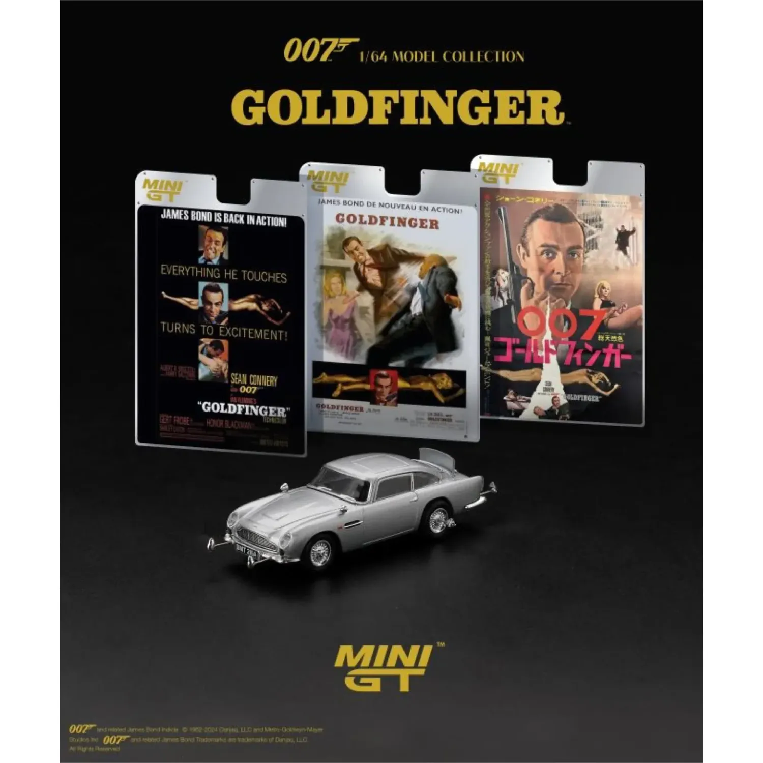 Mini GT Aston Martin DB5 James Bond 007 Blister Frankreich #MGT900-007F