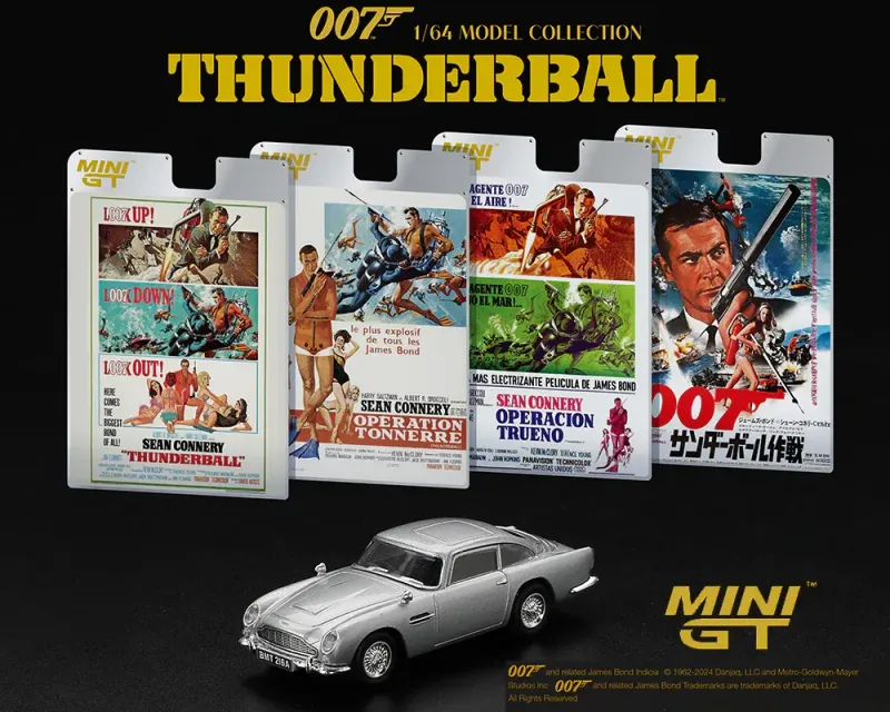 Mini GT Aston Martin DB5 James Bond 007 Blister Frankreich #MGT901-007F Mini GT Aston Martin DB5 James Bond 007 Blister Frankreich #MGT901-007F