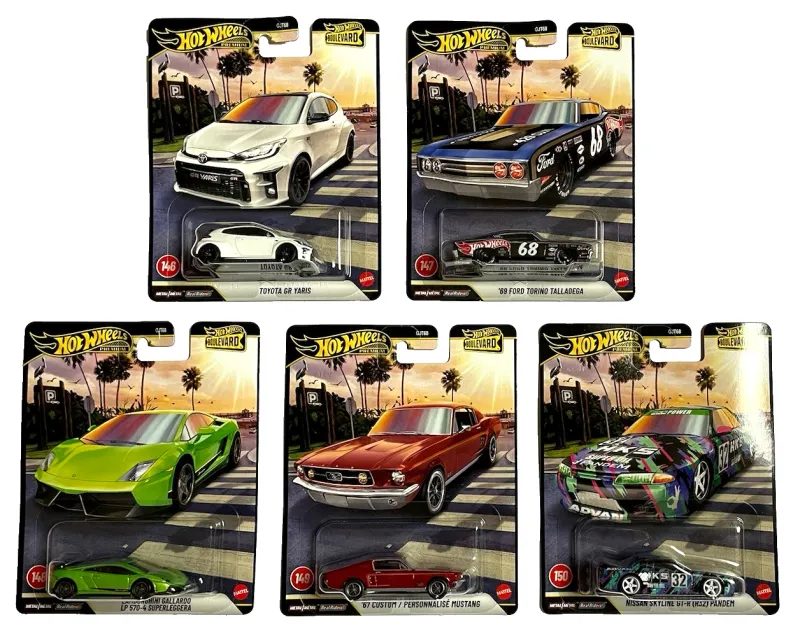Hot Wheels Boulevard 5er Set Komplettsatz 146-150