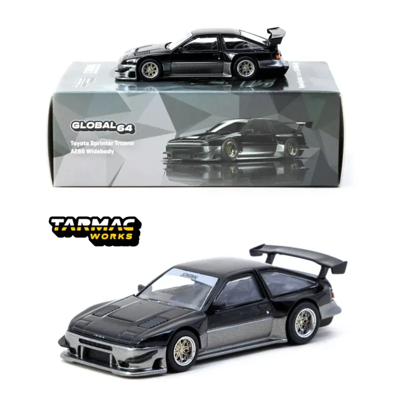 Tarmac Toyota Sprinter Trueno AE86 Widebody #black/grey