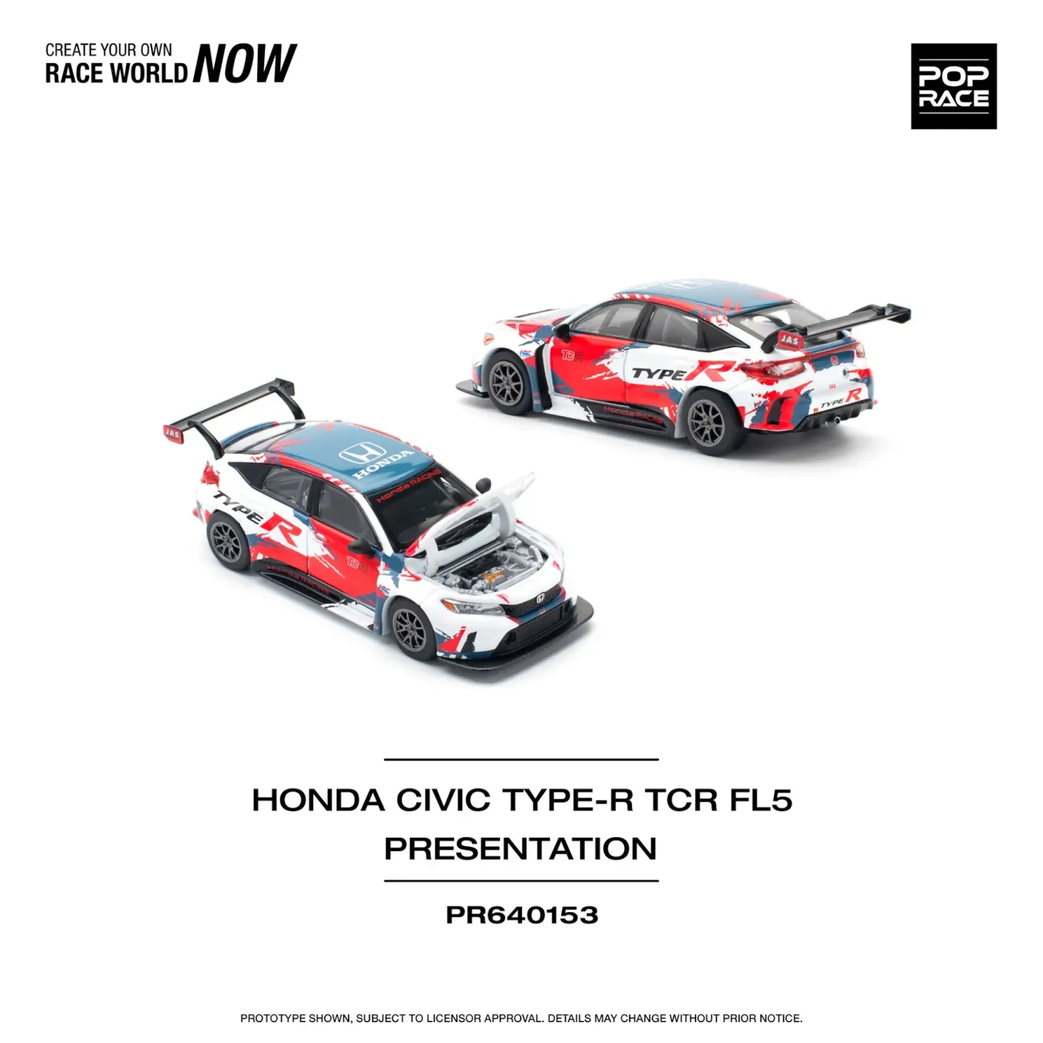 Pop Race Honda Civic Type-R TCR FL5 #PR64-153