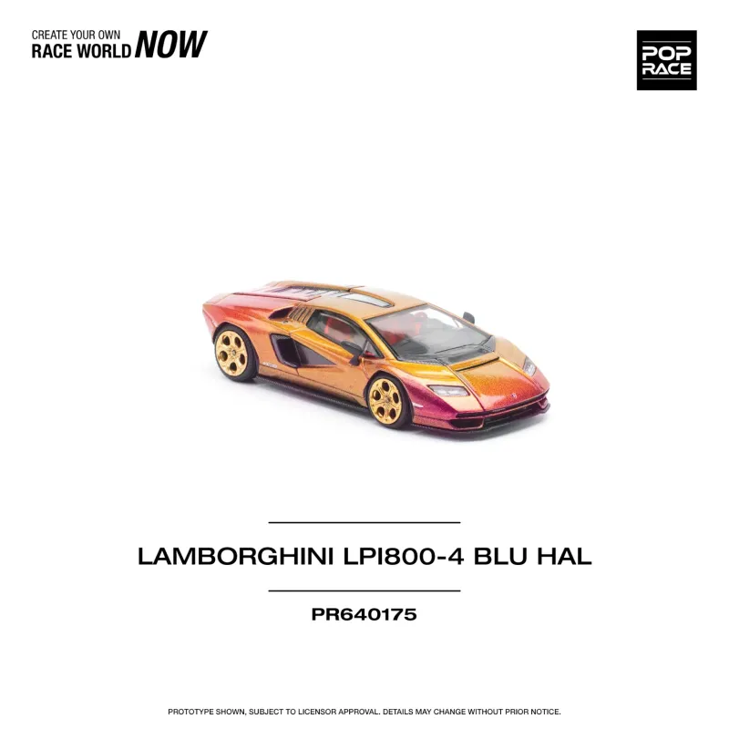 Pop Race Lamborghini LPI800-4 Blu Hal #PR64-175