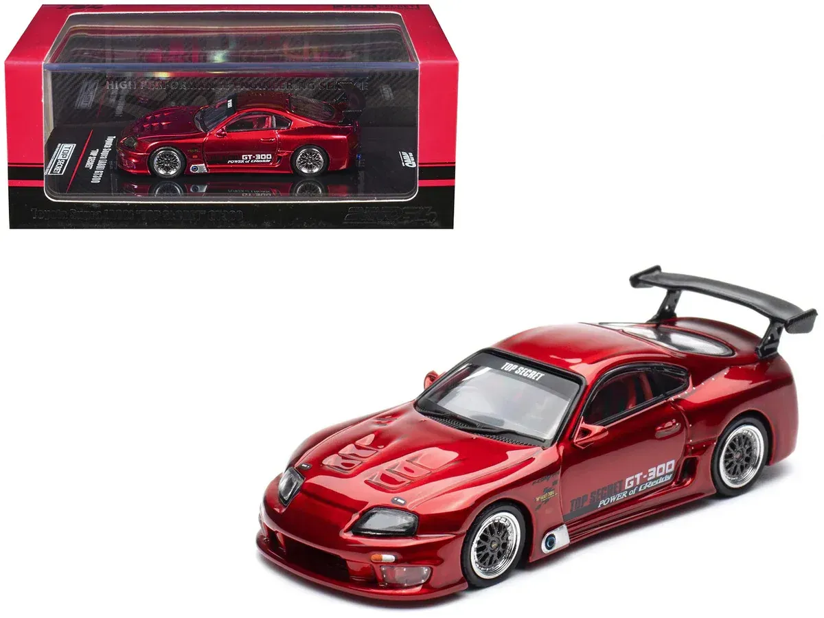 Inno64 Toyota Supra (A80) Top Secret #Chrome red