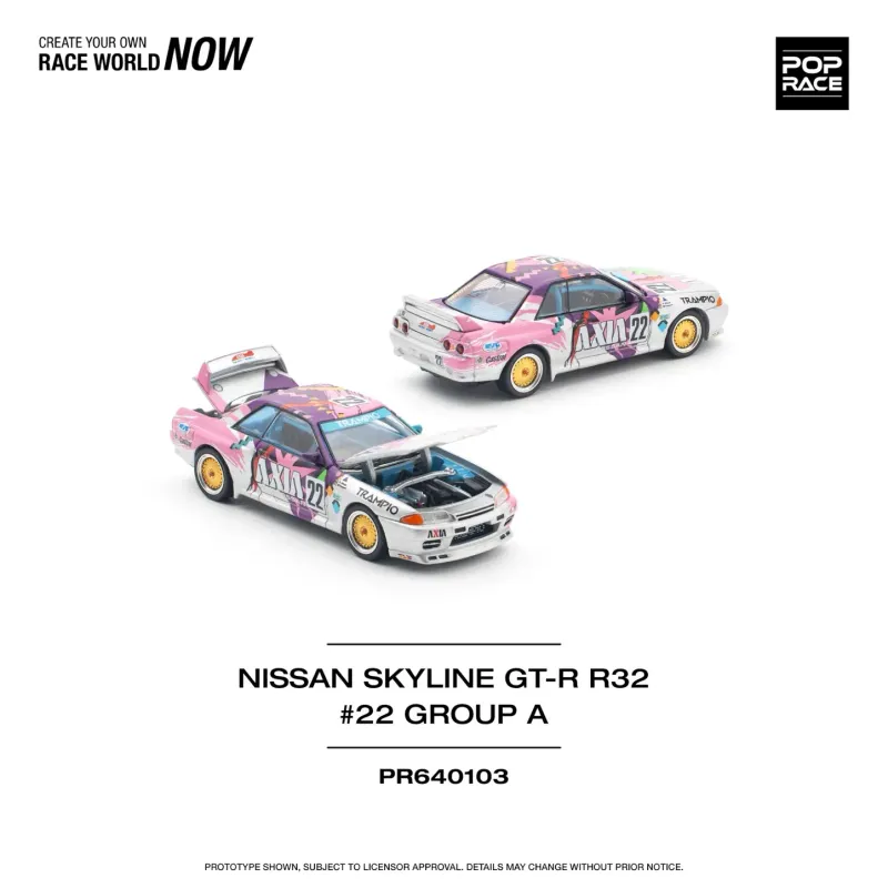 Pop Race Nissan Skyline GT-R R32 #22 Group A #PR64-103