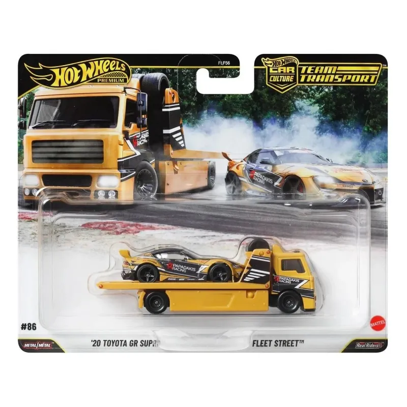 Hot Wheels Team Transport '20 Toyota GR Supra + Fleet Street #86