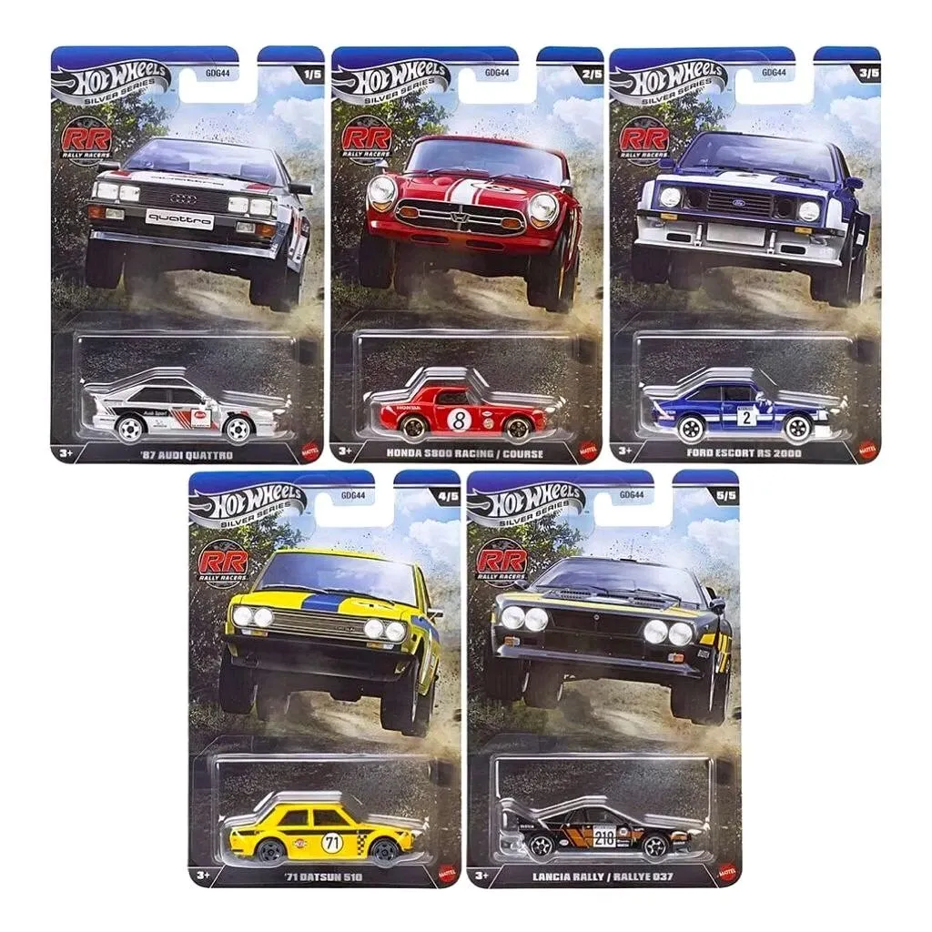Hot Wheels 2026 Silver Series Rally Racerss #1-5 Set of 5 Cars