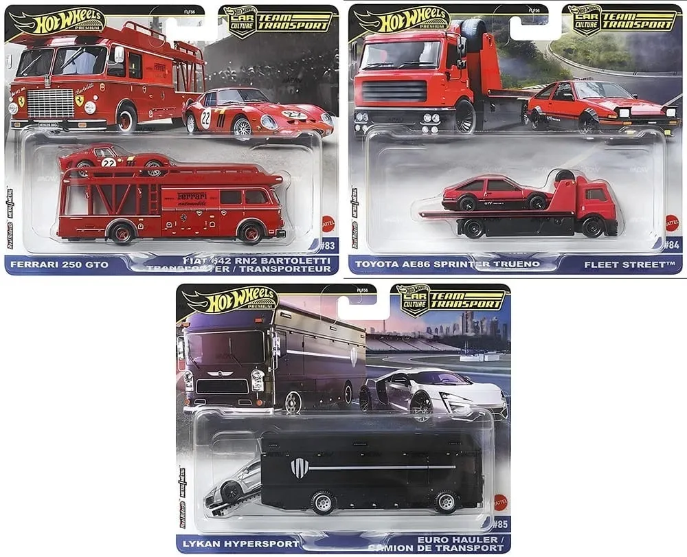 Hot Wheels Team Transport Set - Ferrari, Toyota, Lykan