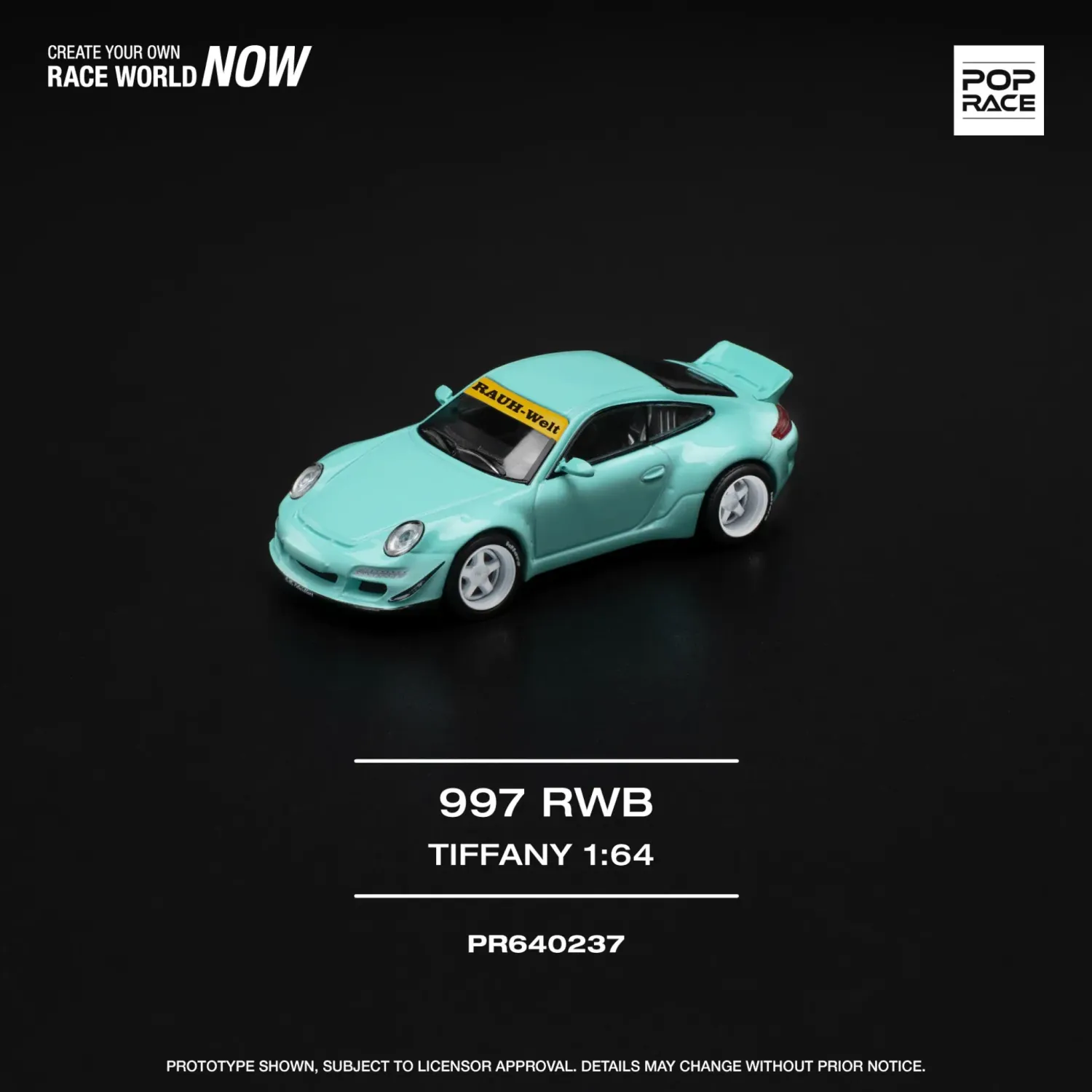 Pop Race Porsche 997 RWB Tiffany #PR64-237