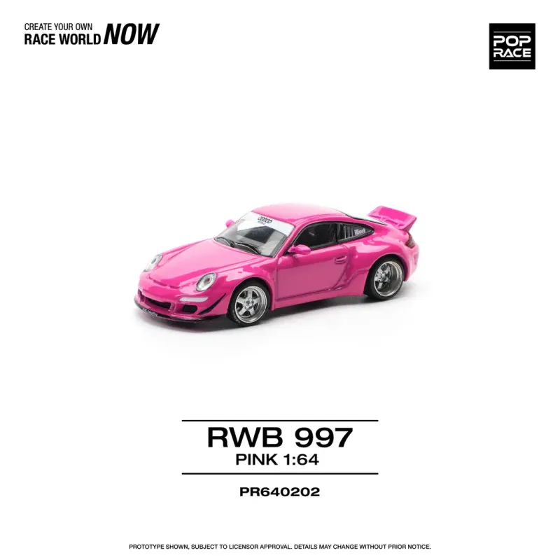 Pop Race Porsche 997 RWB Pink #PR64-202