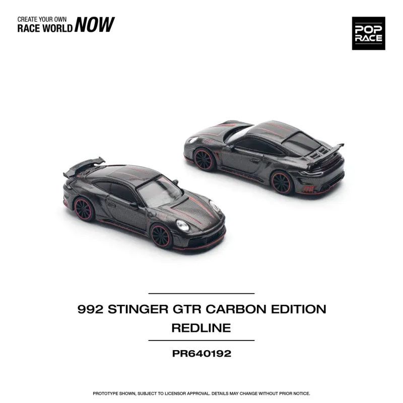 Pop Race Porsche 992 Stinger GTR Carbon Edition Redline #PR64-192