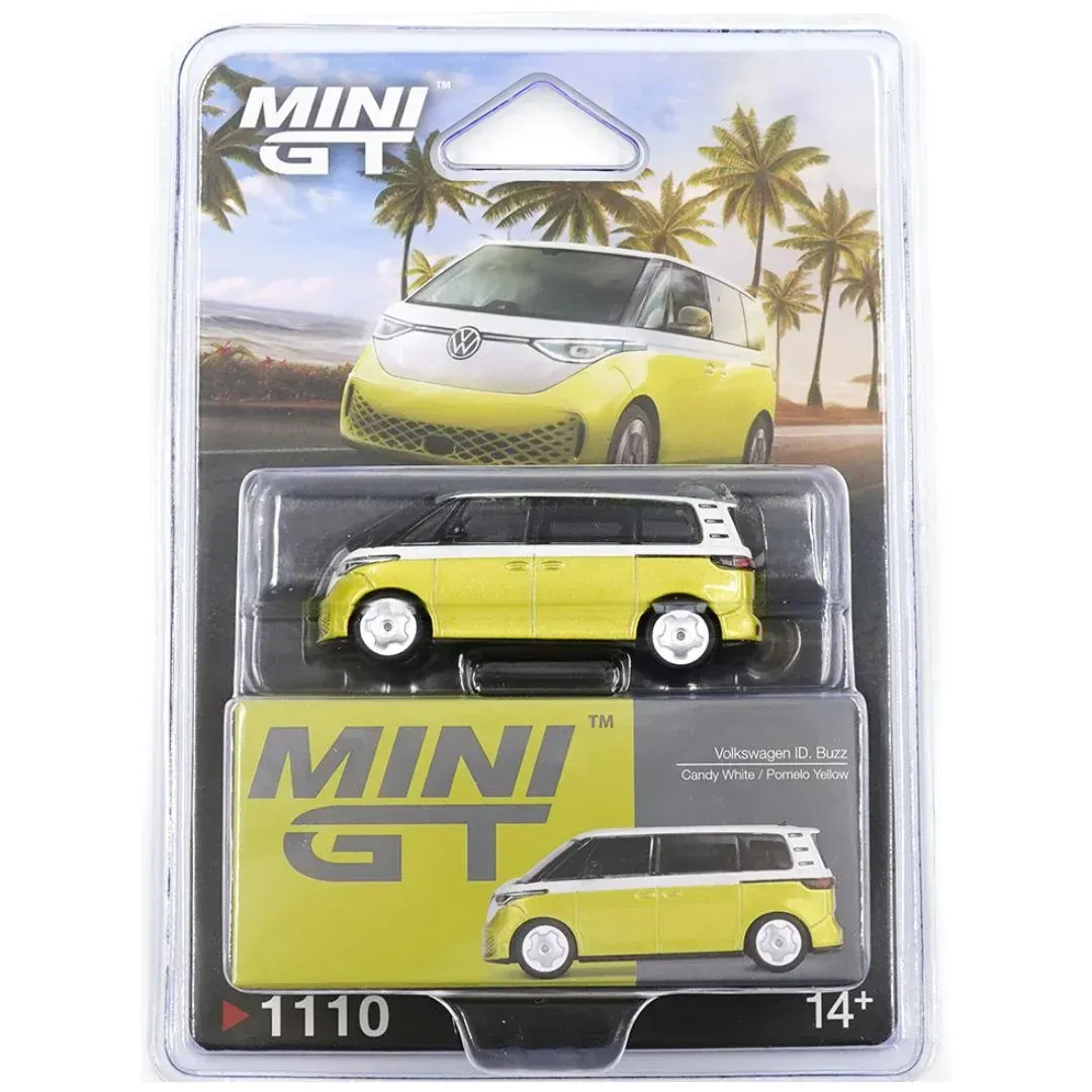 Mini GT VW ID.Buzz White/Yellow Blisterversion #MGT1110