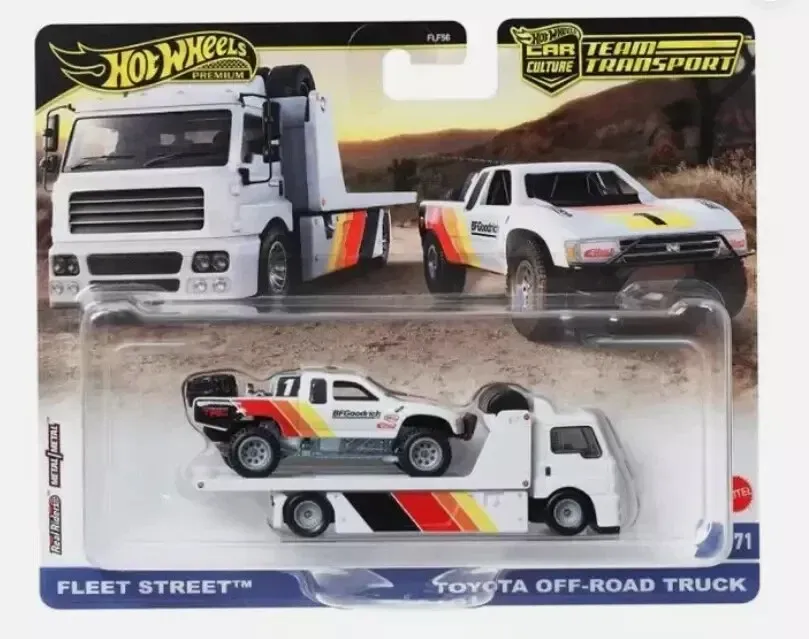 Hot Wheels Team Transport Toyota Off-Road Truck + Fleet Street #71