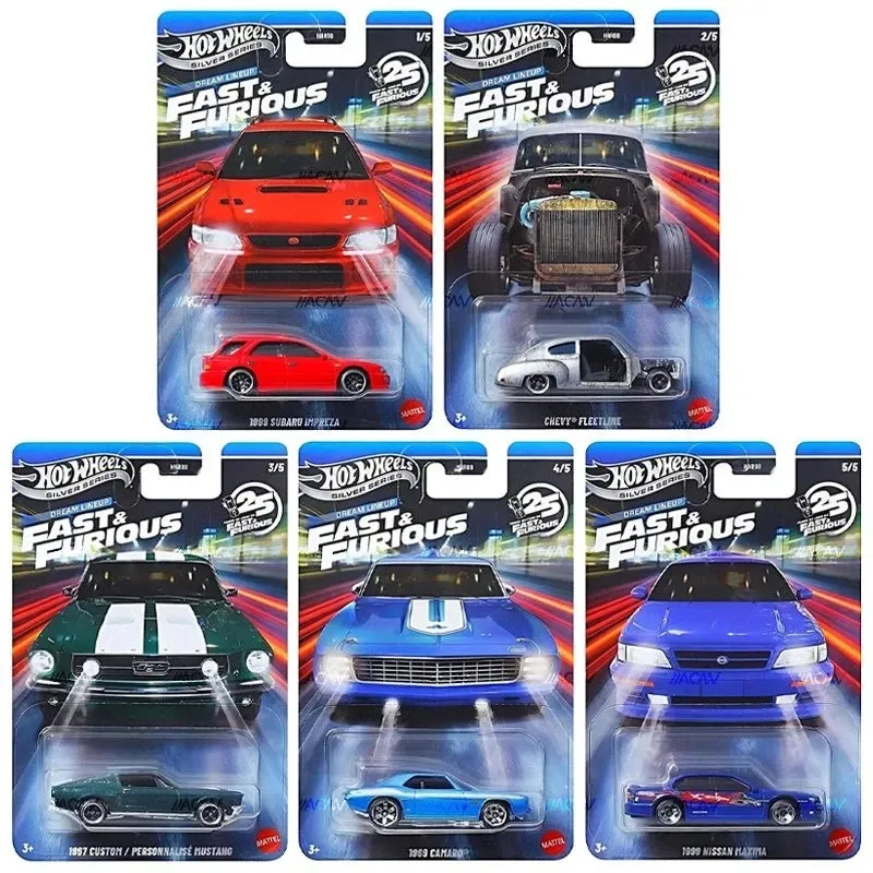 Hot Wheels Fast & Furious Dream Lineup 1-5 Set