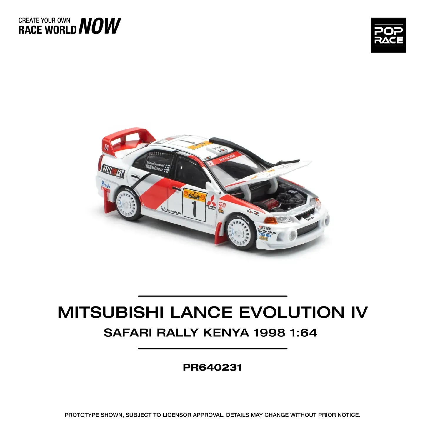 Pop Race Mitsubishi Lancer Evolution IV PR64-231