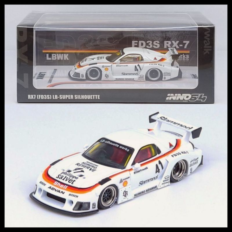 Inno64 Mazda RX7 LB-Super Silhouette White