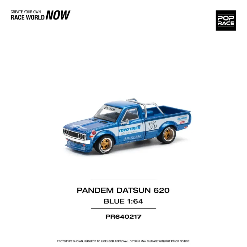 Pop Race Nissan Pandem Datsun 620 Blue #PR64-217