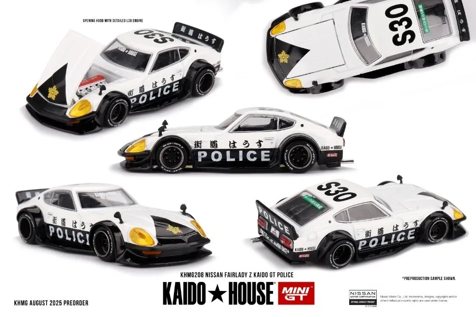 Mini GT - Kaido House #208 NISSAN FAIRLADY Z KAIDO GT POLICE