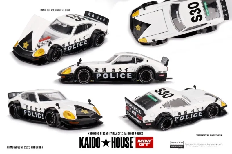 Mini GT - Kaido House #208 NISSAN FAIRLADY Z KAIDO GT POLICE