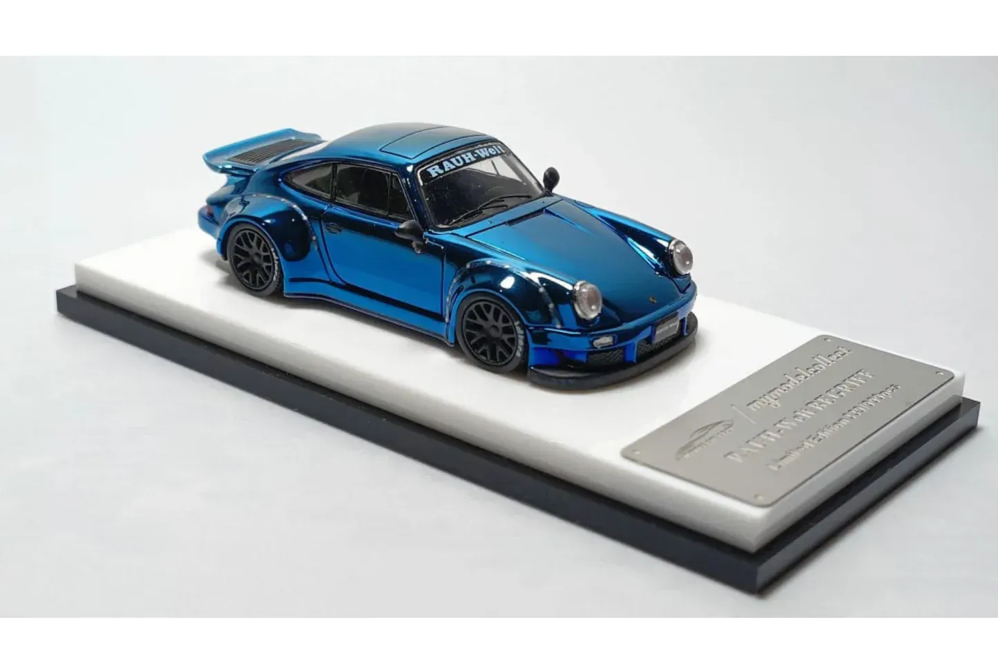 My Model Collect Porsche RWB 930, chrome blue #MMC640007D