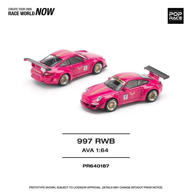 Pop Race Porsche 997 RWB AVA #PR64-187