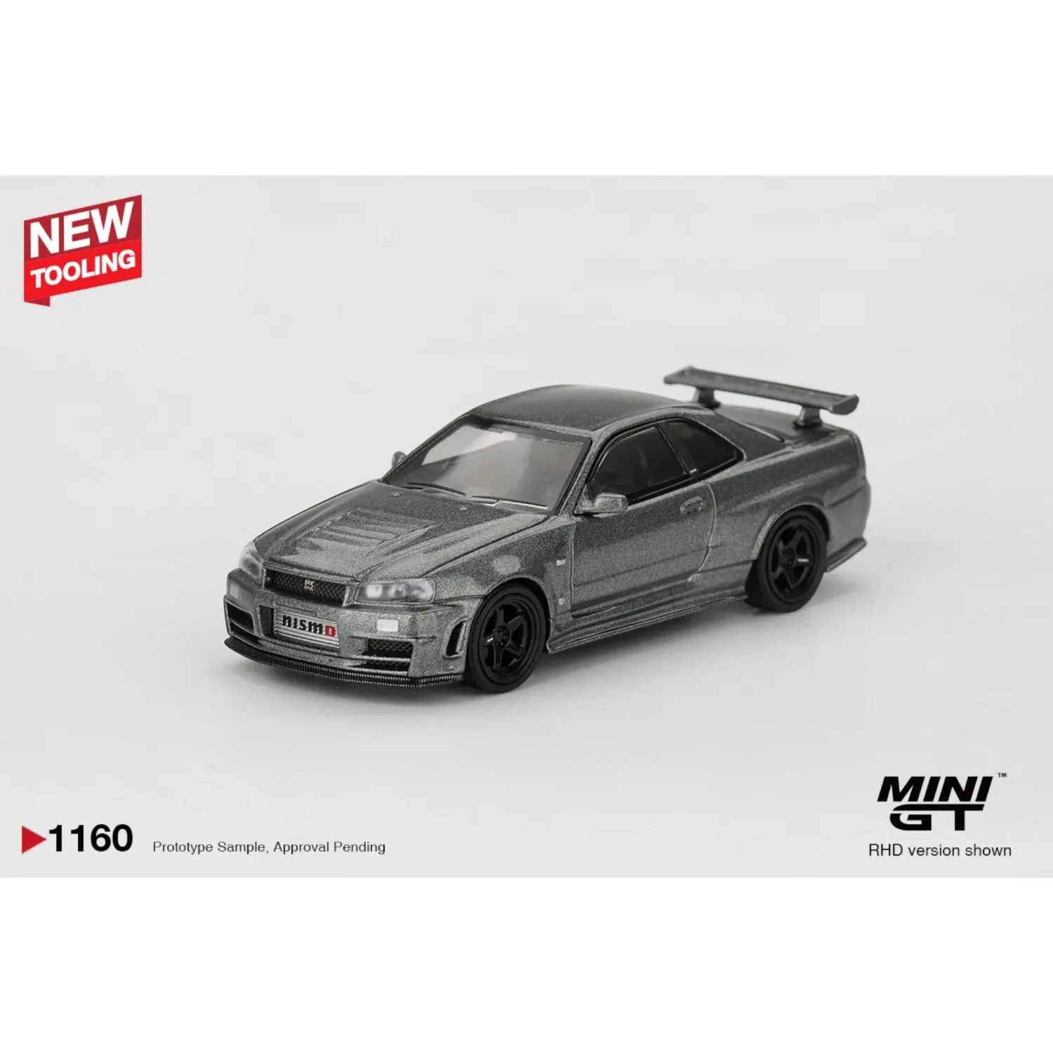 Mini GT Nissan Skyline GTR (R34) Nismo dark metal gray #MGT1160