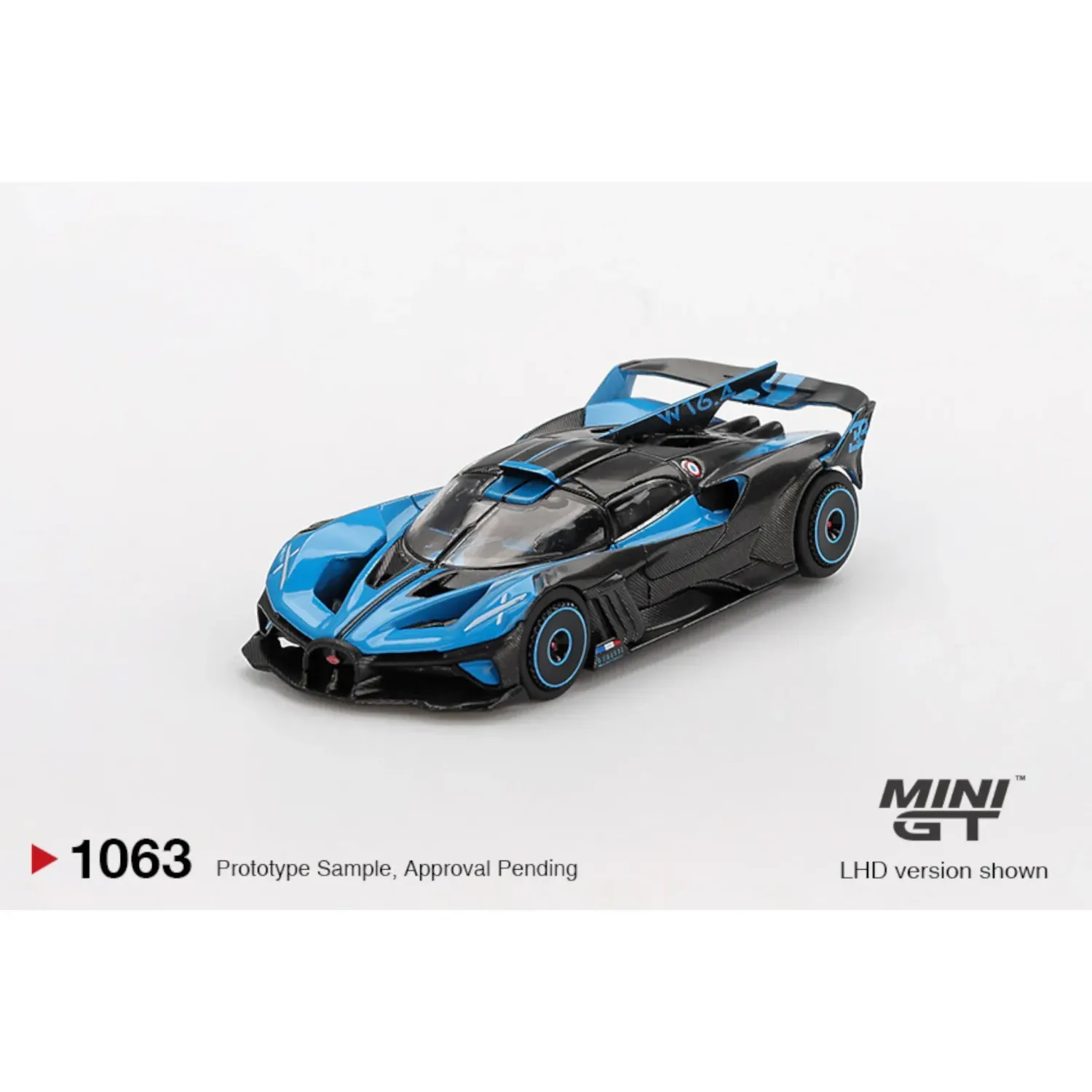 Mini GT Bugatti Bolide Presentation black/blue #MGT1063