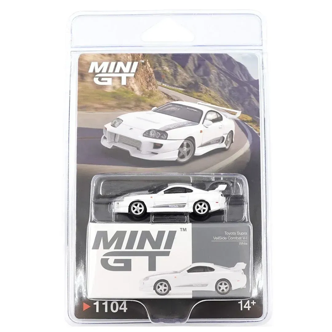 Mini GT Toyota Supra MK4 (A80) Veilside White Blisterversion #MGT1104