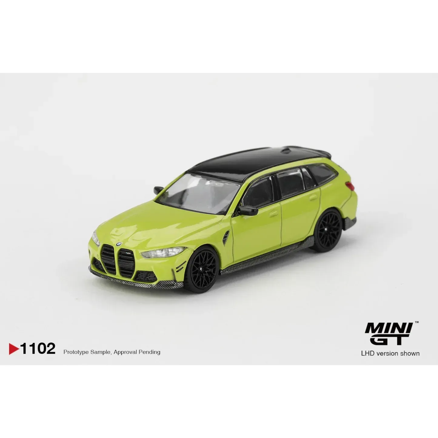 Mini GT BMW M3 (G82) Touring, Sao Paulo yellow #MGT1102