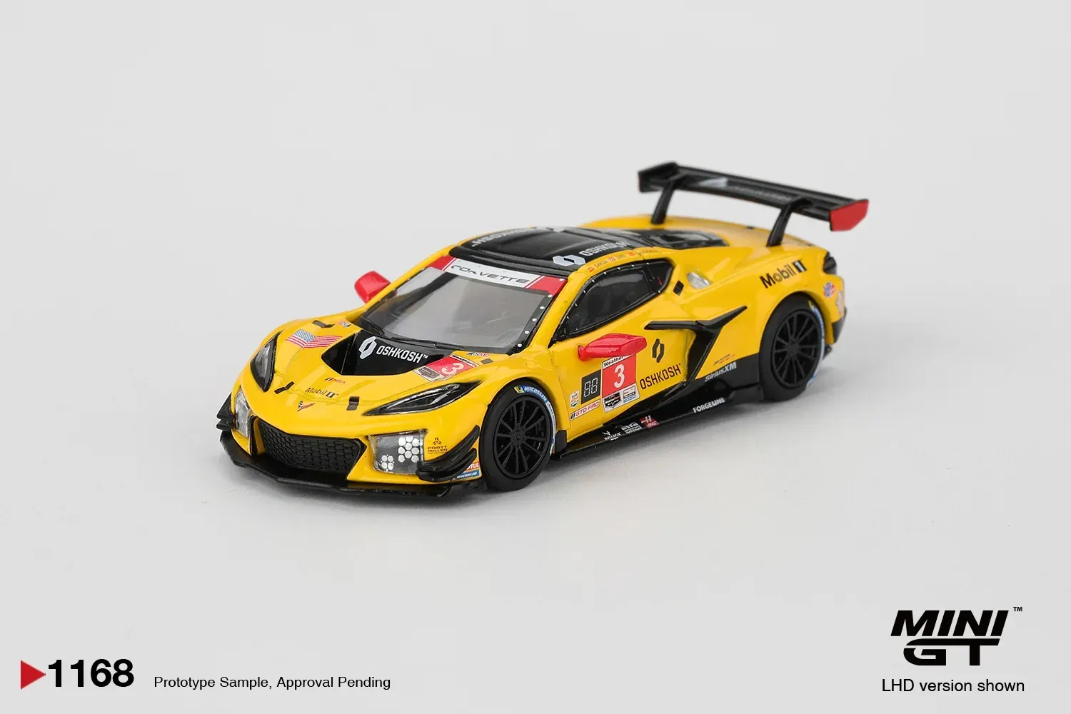 Mini GT Chevrolet Corvette Z06 GT3 R #3 Pratt Miller #MGT1168