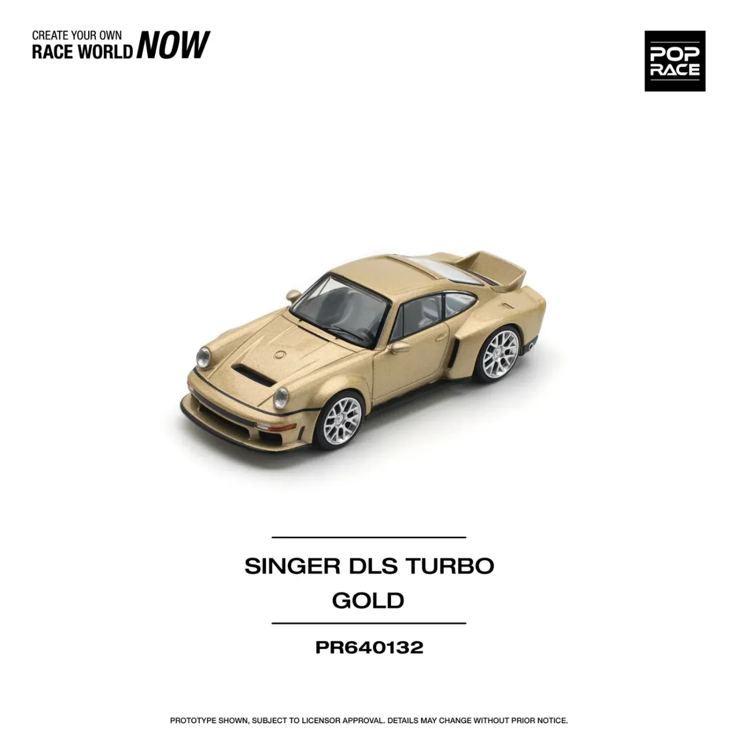 Pop Race Porsche Singer DLS Turbo gold #PR64-132