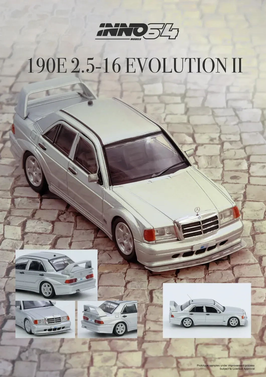 Inno64 Mercedes-Benz 190E silver #IN64-190E-SIL
