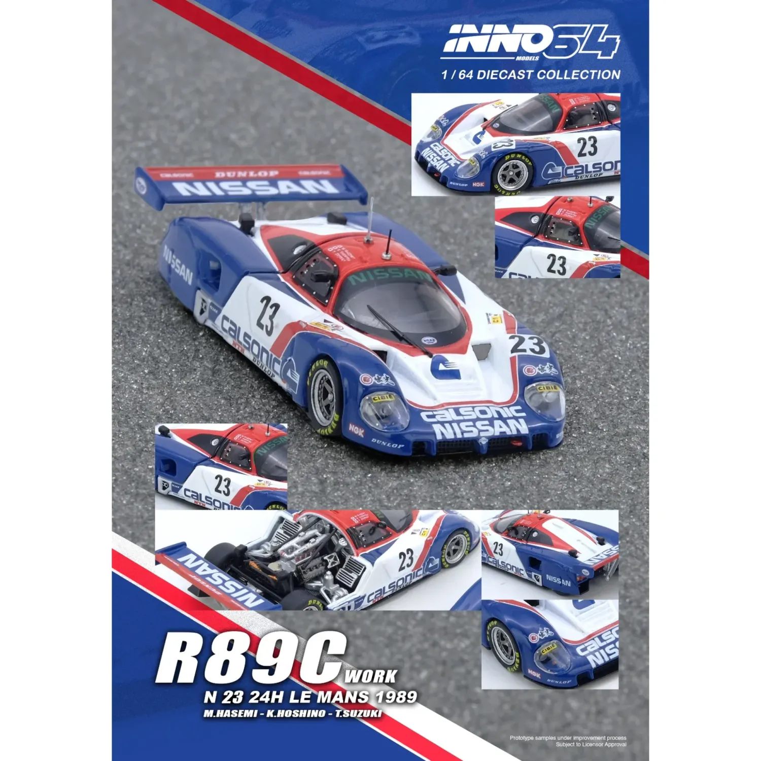 Inno64 1989 Nissan R89C Le Mans #23 #IN64-R89C-89LM23