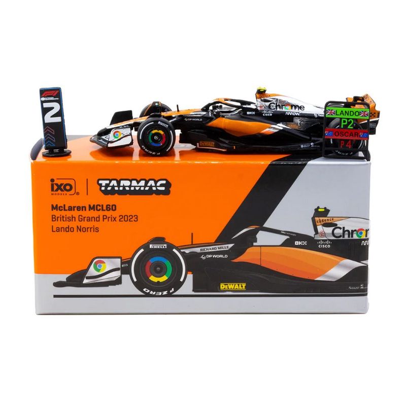 Tarmac McLaren MCL60 Lando Norris British Grand Prix #TC-T64G-F070-LN2 Tarmac McLaren MCL60 Lando Norris British Grand Prix #TC-T64G-F070-LN2