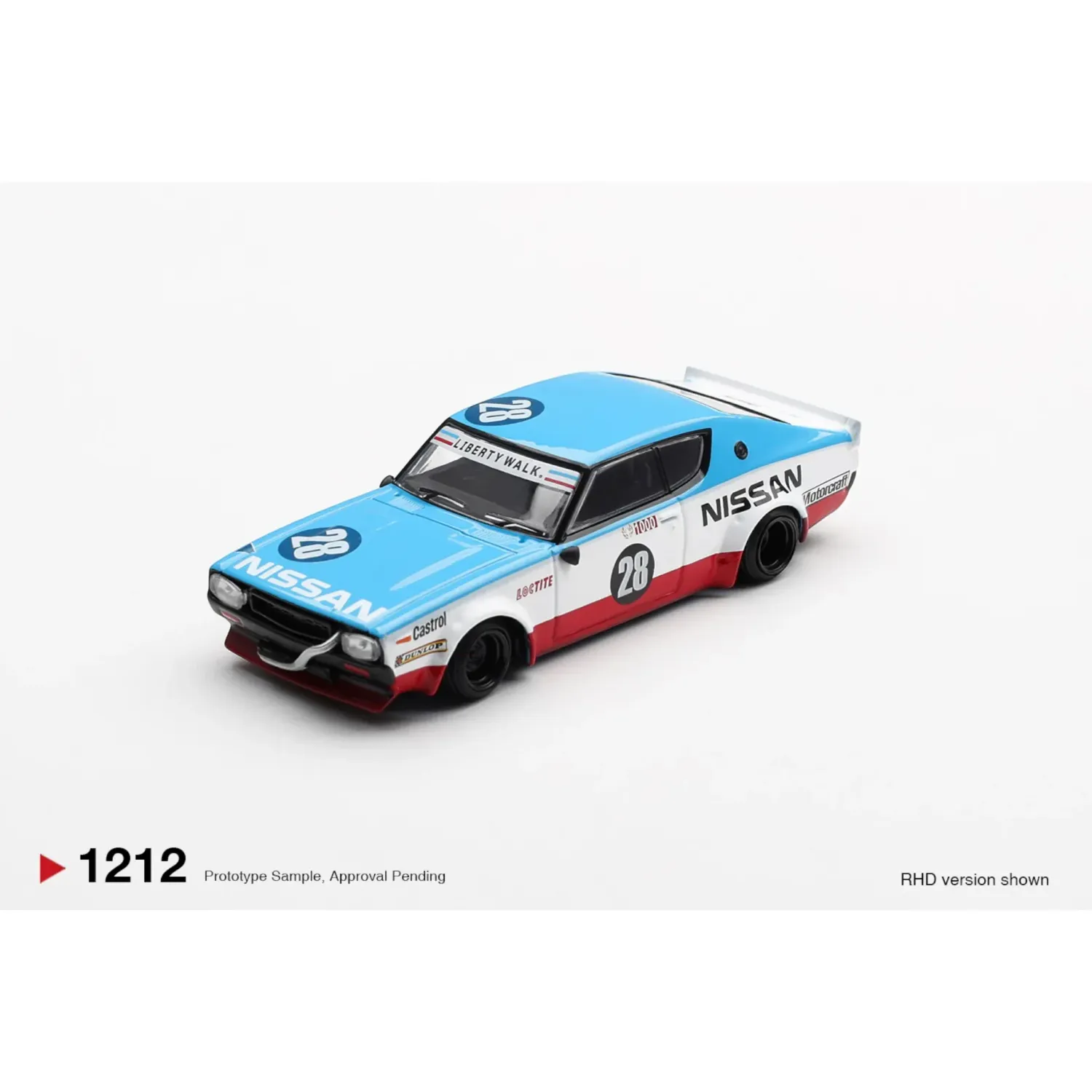 Mini GT Nissan GT-R Skyline Kenmeri Liberty Walk Nissan Racing 75 Concept #MGT1212