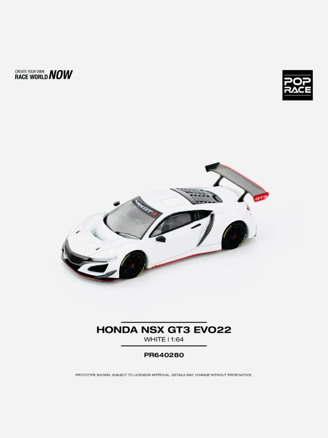 Pop Race Honda NSX GT3 EVO22 #PR64-280