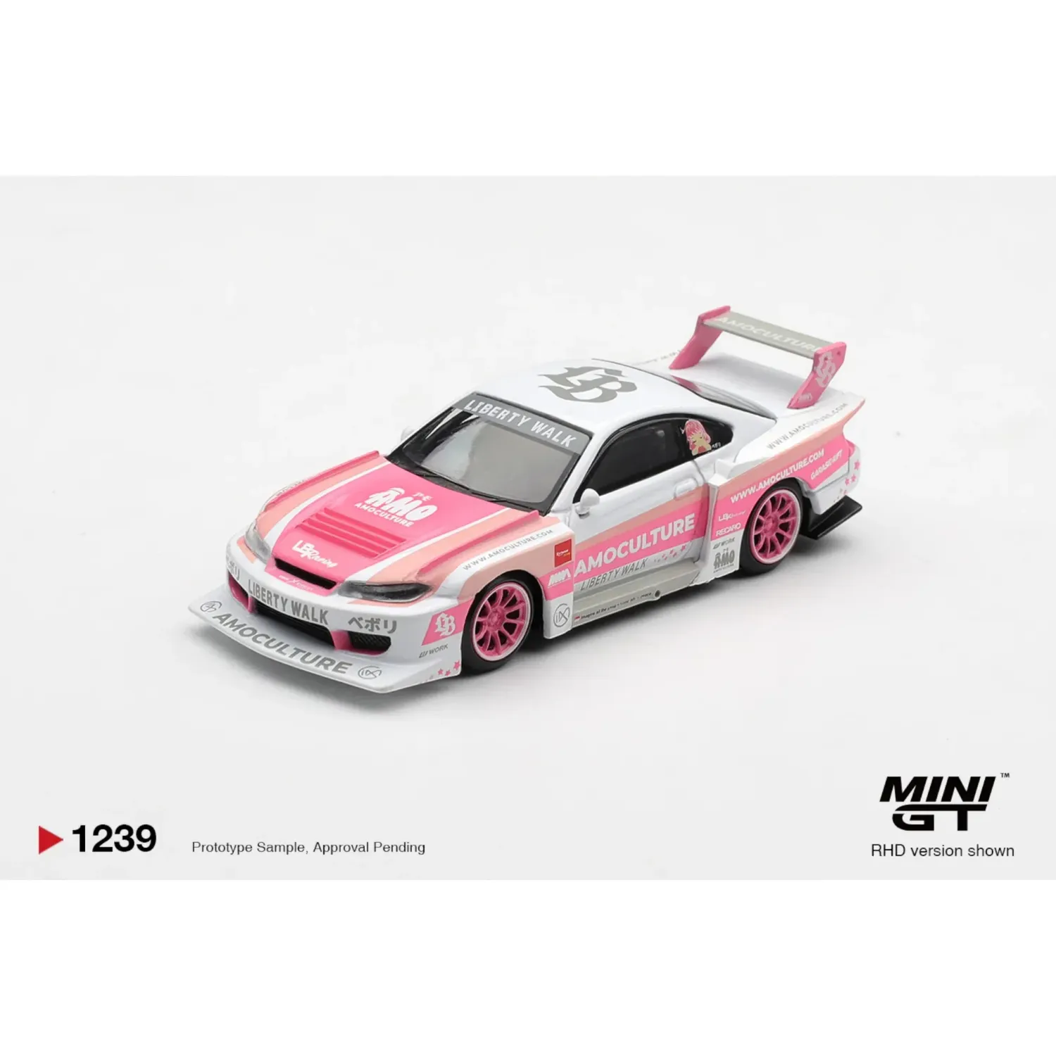 Mini GT Nissan Silvia S15 Super Silhoutte Amoculture #MGT1239
