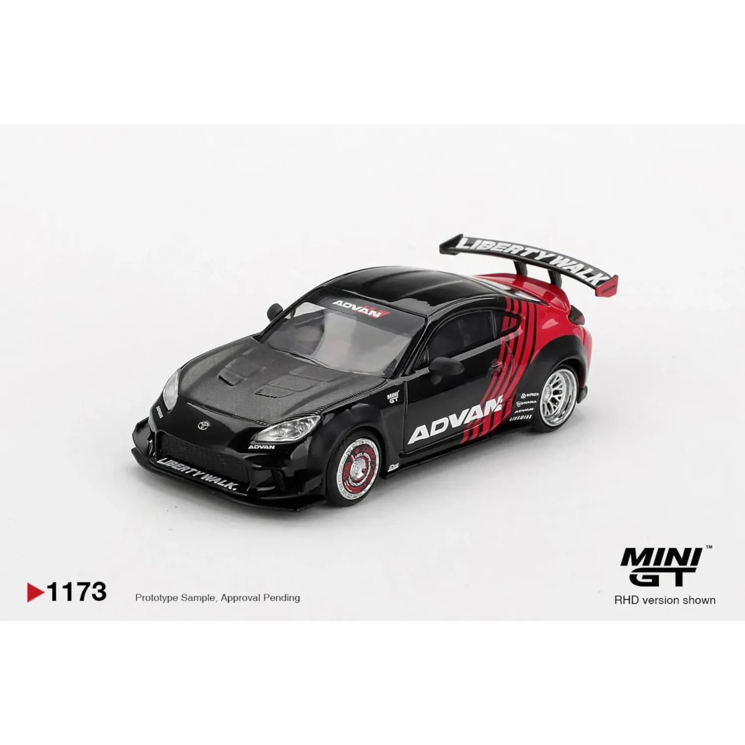 Mini GT Toyota GR86 LB Nation Advan #MGT1173