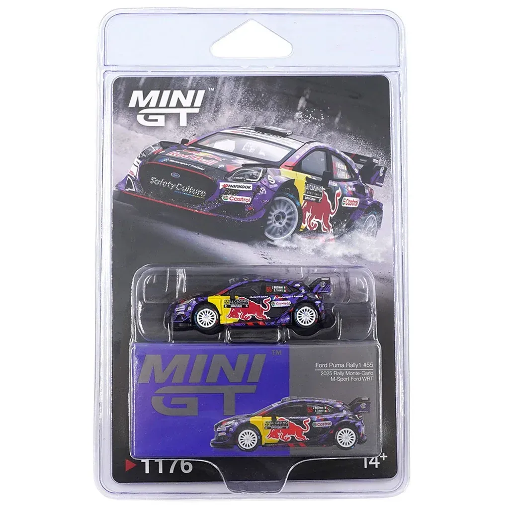 Mini GT Ford Puma Rally 1 #55 M-Sport Ford Rally Blisterversion #MGT1176