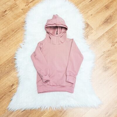 Hoodie mit Kapuze - altrosa