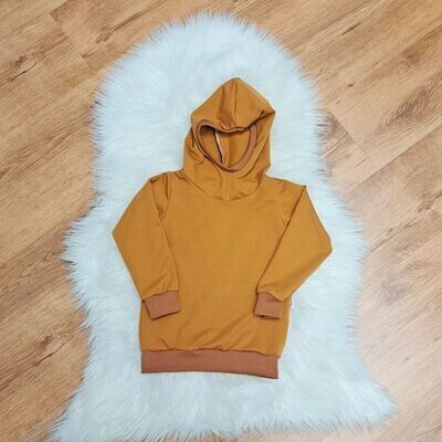 Hoodie mit Kapuze - ocker