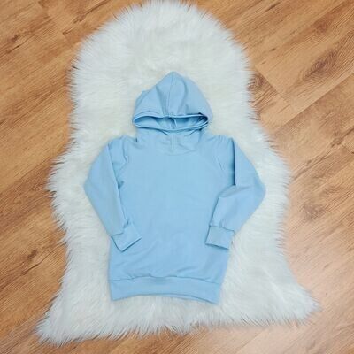 Hoodie mit Kapuze - hellblau