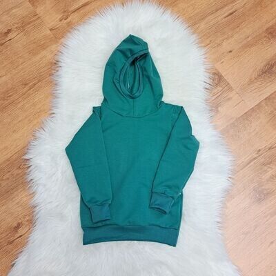 Hoodie mit Kapuze - smaragd