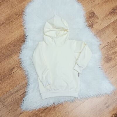Hoodie mit Kapuze - naturweiß